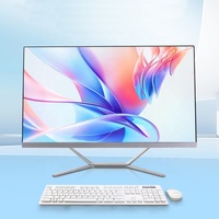 Ordinateur de bureau tout-en-un OEM AOC N5095 avec processeur de 11e génération, 8 Go de RAM, SSD 256 Go, écran 24 ou 27 pouces, et batterie UPS
