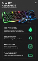 Le plus récent clavier de jeu rétroéclairé TF230 combos souris ergonomique muet sans fil mini multimédia pleine grandeur clavier souris combos