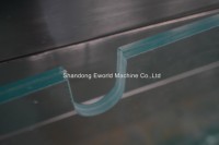 Nouvelle machine de perçage et de bordage automatique de verre CNC à commande PLC, homologuée CE, pour le travail du verre d'escalier