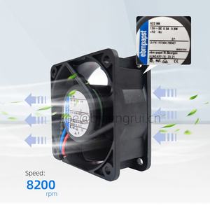 Ventilador Axial de Refrigeración ebmpapst 622HH 60x60x25mm 12V DC 56m3/h 8200rpm 0.295A 3.5W para Equipos de Alta Gama - Product Image 3