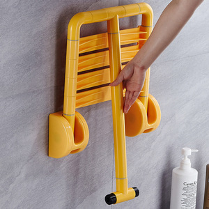 Youliang Bathroom <b>Folding</b> <b>Stool</b> Wall Mounted <b>Shower</b> Seat Anti Slip 120 Kg Capacity For Elderly Disabled Bathing Support - Product Image 2