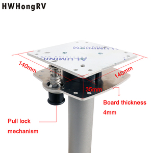 Mở rộng Máy tính để bàn di chuyển về phía trước tháo rời bảng hỗ trợ campervan xoay chân bàn cho RV với hai lớp cho van - Product Image 6