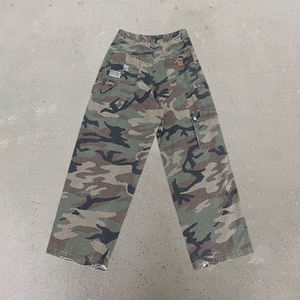 Мужские брюки, 100% хлопковые камуфляжные брюки-карго, Мешковатые повседневные стильные брюки на молнии, Винтажные Украшения В Стиле Хип-хоп - Product Image 2