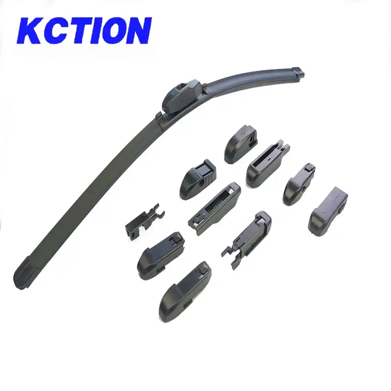 2022 KCTION Factory Wholesale Frameless Wiper Blades 11 Adapters Autos Other Exterior Accessories Soft Multifunction Wipers
