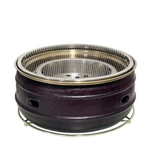 Ranhuo Fashioned <strong>Table</strong> <strong>Top</strong> BBQ Grill Commercial Charcoal <strong>Barbecue</strong> with Plate or Net for Outdoor Indoor BBQ - Product Image 2