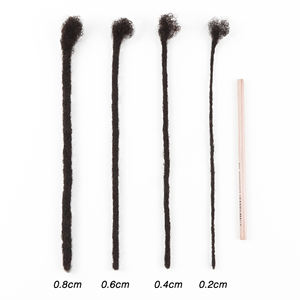 Orientfashion 100% cheveux humains Interlocs 0.2cm Microlocks vendeur de cheveux en gros dreadlocks faits à la main tressage cheveux - Product Image 3