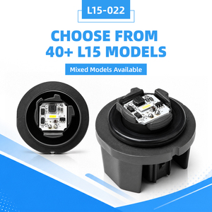 L15-022 หลอดไฟท้าย LED 12V แบบสากลสำหรับเปลี่ยนหลอดไฟสัญญาณเบรกรถยนต์แบบเส้นใยเดี่ยว 2 พินสีขาว - Product Image 1