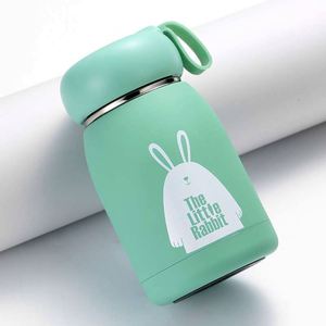 Cute Rabbit Design Stainless Steel Vacuum Thermos <b>Cup</b> With Digital Temperature Display For Children Travel Use - Product Image 4