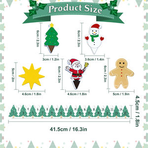2025 Рождественский календарь обратного отсчета с елочными украшениями и уникальными милыми мультяшными рождественскими украшениями - Product Image 4