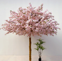 Gros cerisier artificiel personnalisé en soie 1.5M-6M faux cerisier blanc rose pour la décoration de mariage hôtel restaurant
