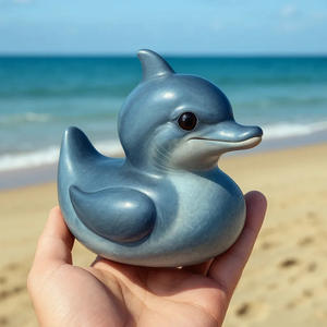 Nuevas Ideas de Productos 2026 Decoración del Hogar Figura de Pato de Resina con Forma de Criatura Marina Adornos Caprichosos para Interiores - Product Image 4