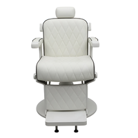 Fauteuil de barbier rétro inclinable avec rotation à 360 degrés pour salon de coiffure, salon de beauté, spa