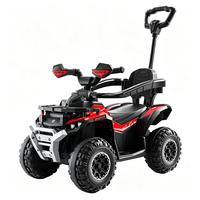 Quad électrique pour enfants HT M601-1 12V avec commande intelligente par application, musique, lumières, télécommande 2.4G, suspension sur 4 roues, en plastique