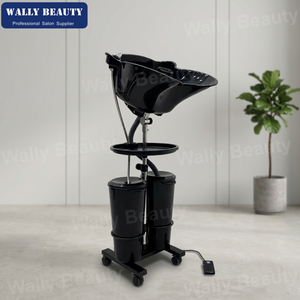 <span class=keywords><strong>Bac</strong></span> à <span class=keywords><strong>shampoing</strong></span> portable réglable en hauteur avec plateau pour le lavage des cheveux - Product Image 1