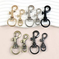 Deepeel AP482+BF141 10mm/24mm Mousqueton pivotant en alliage de zinc pour sangle, porte-clés, clips à déclenchement, accessoires