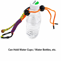 Sangle de bouteille réglable en nylon écologique pour l'extérieur, support multifonctionnel coloré pour boissons, cordon de transport pour la randonnée