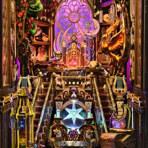 Hamaileon MDF Puzzle serre-livres cadeau mystique zodiaque CH07 Miniature maison décor bricolage artisanat <span class=keywords><strong>livre</strong></span> coin LED étagère astrologie décor - Product Image 4