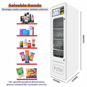 Tùy chỉnh màu Trắng môi trường xung quanh nhiệt độ kim loại Máy bán hàng tự động SDK màn hình cảm ứng POS tích hợp đồ uống đồ ăn nhẹ nhiều thanh toán - Product Image 6