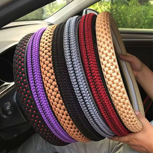 Housse de <span class=keywords><strong>volant</strong></span> en <span class=keywords><strong>silicone</strong></span> pour voiture et camion, durable et à la mode, en cuir PU - Product Image 1
