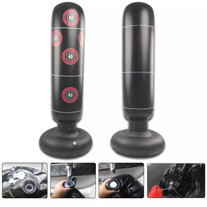 1.6M Fitness <strong>Inflatable</strong> Punching <strong>Bag</strong> Stress <strong>Punch</strong> Tower <strong>Bag</strong> Speed Stand Power Boxing MMA Target <strong>Bag</strong> for Kids Teenagers - Product Image 3