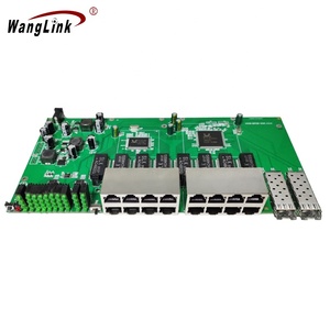 Wanglink-conmutador inverso Poe con 2 puertos Gigabit SFP PCB, GPON/EPON uu, 24V-48V, 16 puertos, 1000M - Product Image 1