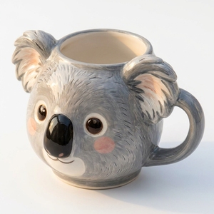 <span class=keywords><strong>Taza</strong></span> de Cerámica con Forma de Koala 3D |   <span class=keywords><strong>Taza</strong></span> Moderna de Café y Té con Diseño de Dibujos Animados |   Regalo Ecológico de Porcelana Hecho a Mano en Stock - Product Image 5