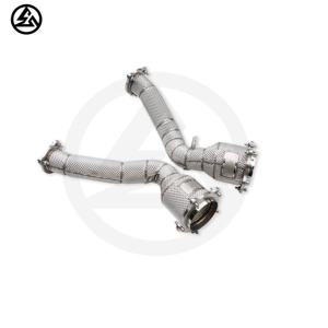 CSZ pour Porsche <span class=keywords><strong>Cayenne</strong></span> <span class=keywords><strong>958</strong></span> <span class=keywords><strong>Turbo</strong></span> <span class=keywords><strong>S</strong></span> 4.8 V8 Échappement à haut débit Sport Cat Downpipes Tuyaux catalysé<span class=keywords><strong>s</strong></span> - Product Image 2