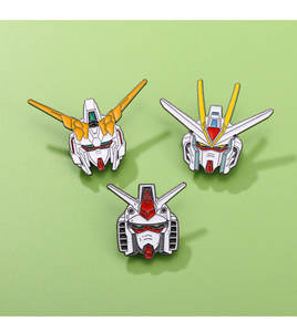 स्मिंग पिन 3 डिजाइन 3-5 सेमी क्लोइसोन्ने पेंट मिश्र धातु ब्रोच पिन, एनीमे रोबोट योद्धा कवच के प्रशंसकों के लिए उपहार के रूप में - Product Image 6
