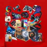Boîte Mystère Électronique Chanceuse - Boîte Surprise 100% Surprise - Cadeau de Noël Nouveauté - Montre Intelligente, Téléphone, Drones, Jouet, Ordinateur Portable