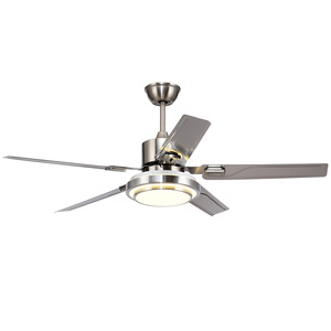 Modern Minimalist 56 Inch Ceiling Fan Light With Led Bulb For Living Room And Dining Room Flush Mount Design - Product Image 3