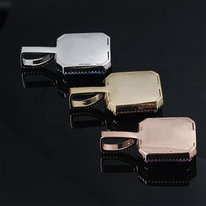 Ghiacciato con pietre preziose Solitaire collana con ciondolo <span class=keywords><strong>Infinity</strong></span> pietre solide retro cubiche zirconi gioielli Hip Hop per regalo nuovo - Product Image 6