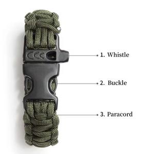 बाहरी आपातकालीन उत्तरजीविता वाटरप्रूफ पॉलिएस्टर 550 चढ़ाई करने के लिए जेब सीटी ब्रेसलेट - Product Image 4