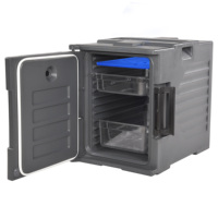 90L Warmhalte-Transportbehälter, Professionelle Thermoboxen, Isolierter Speisenträger, Beheizter Catering-Schrank