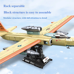 ตัวต่อ JIESTAR 58093 1363 ชิ้น ชุดเครื่องบินรุ่น U-2 <span class=keywords><strong>เครื่องบิน</strong></span>ลาดตระเวน ของเล่นตัวต่อแบบเทคนิคเพื่อการศึกษา ของขวัญเทศกาล - Product Image 3