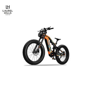 HEZZO Nouveau vélo électrique en fibre de carbone, autonomie de 60 à 90 km, 9 vitesses, double suspension, accélération de 0,1 s pour 30 °   Batterie au lithium Slopes - Product Image 2