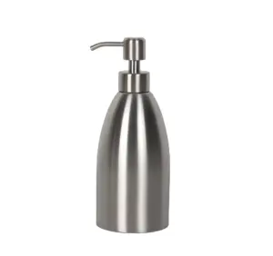 Refillable Hotel Soap Dispenser for Hand Soap, Dish Soap, Liquid Soaps and Kitchen With Rust Proof Stainless Steel Pump