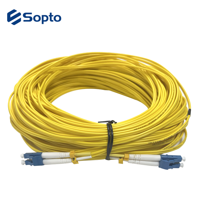 LC Fiber Patch Cord for G.657A1 50M Length PVC Duplex LC/UPC Fiber Optical Patch Cord Cable