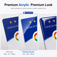 Autocollant NFC en acrylique pour avis Google en allemand, prêt à être expédié