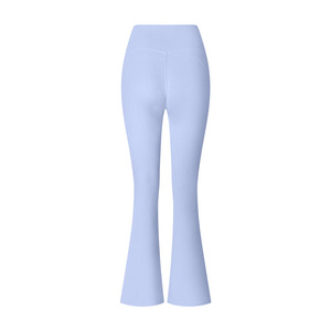 Pantalon moulant de sport micro-évasé à taille haute pour femmes européennes et américaines pour l'automne et l'hiver Nouveaux leggings évasés transfrontaliers - Product Image 2