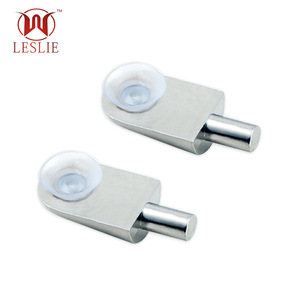 Leslie Glass Furniture Hardware Zinc Alloy Curve Shape <b>Shelf</b> Support Decoration Accessories GS - Product Image 3
