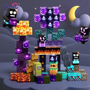 DUNILE <span class=keywords><strong>Building</strong></span> Bricks MC World Juegos de bloques magnéticos para niños pequeños para regalo de cumpleaños y Navidad - Product Image 1
