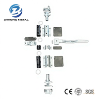 Kit de quincaillerie de sécurité antivol robuste galvanisé à chaud de qualité marine pour conteneurs, compatible avec tige de 34 mm 9001