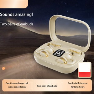 Écouteurs doubles 2025 : 2 paires (clip/intra-auriculaires), batterie 30h, Bluetooth 5.4. Bas prix, . Confort pour tous les moments. - Product Image 4