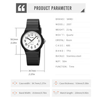Jam Tangan SKMEI 2557 Murah dengan Logo Custom, Mesin Quartz, Gaya Bisnis & Fashion, Dial Jarum, Casing ABS, Tali TPU, Unisex
