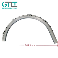Xizi Ots 508 قضيب توجيه درابزين السلالم المتحركة، فولاذ 749.5 مم، ضمان سنة واحدة، فتحة توجيه دوارة 679.5 مم، قطع غيار السلالم المتحركة
