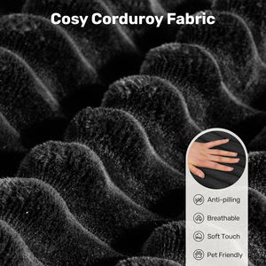 Canapé-lit convertible en velours, sans assemblage, oreillers mobiles, éponge haute densité, doux et confortable, meubles de salon - Product Image 2