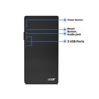 Prix d'usine Nouveau PC de bureau Acer Shadow Knight Intel Core I3-10105 8 Go/16 Go RAM 256 Go/512 Go SSD Ordinateur pour entreprise, bureau et domicile