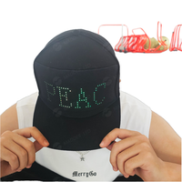 Cappello con Display a LED Unisex APP programmabile per illuminare messaggi a scorrimento con tappi personalizzati ricaricabili per sport e attività all'aria aperta