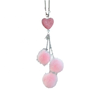 Adornos Colgantes para Coche con Forma de Corazón Brillante Estilo INS, Accesorios de Decoración Interior - Product Image 6