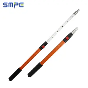 2023 new Customized Glassfiber And Aluminum Alloy Spring Lock Cleaning Telescopic Pole Lightweight Retractable Extension Pole